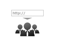 フォームのURLをお客様へ案内する。